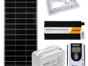 Zestaw fotowoltaiczny OFF-GRID 180W 12V 120Ah i przetwornicą 4000W