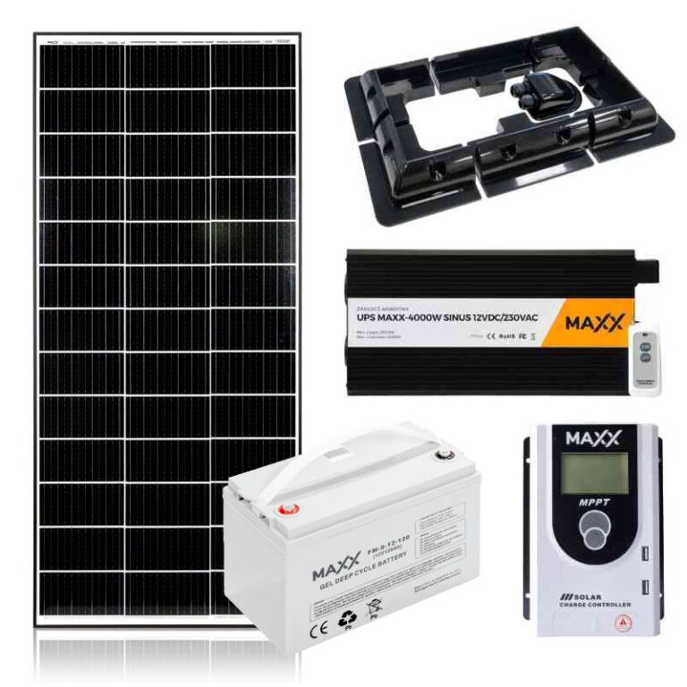 Zestaw fotowoltaiczny OFF-GRID 180W 12V 120Ah UPS 4000W